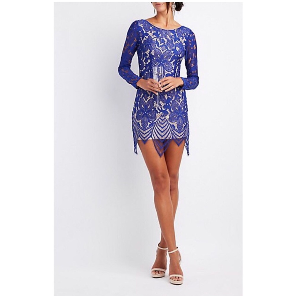 Eyelash Lace Bodycon Dress